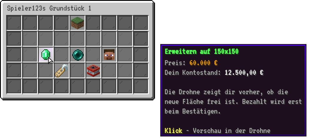 Grundstück verwalten